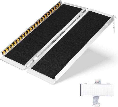 Non-Slip Aluminum Portable Wheelchair Ramp 3' - Lot 61