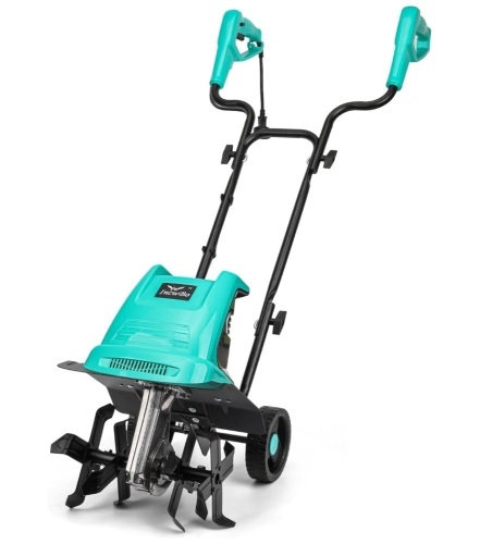 Electric Garden Tiller Electric Cultivator 12 Inch Tilling Width 8-Inch Electric Tiller 10.5 Amp - Lot 37