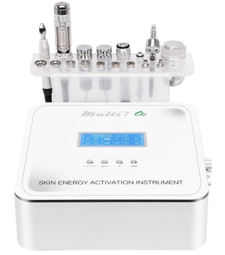 6 in 1 Diamond Machine 65-68cmHg Suction Power Professional Beauty Machine for Facial Skin Care - Lot 38