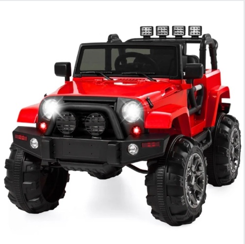 12V Kids Ride-On Truck Car Toy w/ 3 Speeds, LED, Remote, Bluetooth - Lot 22