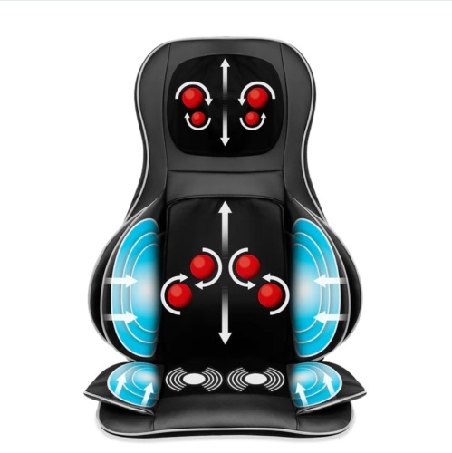 Air Compression Shiatsu Neck & Back Massager Seat w/ Heat, Rolling Massage - Lot 120