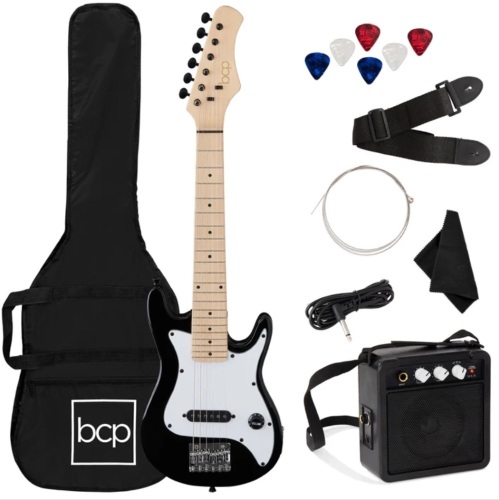 Kids Electric Guitar Beginner Starter Kit w/ 5W Amplifier - 30 in - Lot 130