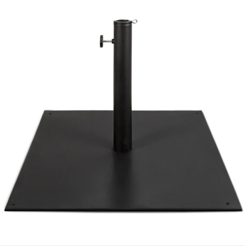 Steel Umbrella Base, Patio Stand w/ Tightening Knob & Anchor Holes - 38.5lb - Lot 221