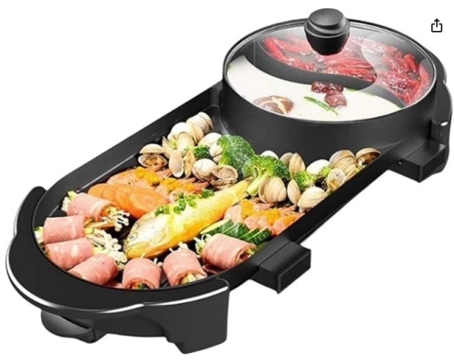 Korean BBQ Grill Indoor Hotpot Pot Electric Combo - Lot 53