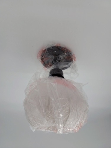 Doraimi One-Light Indoor, Seeded Glass/(Black, Large) - Lot 56