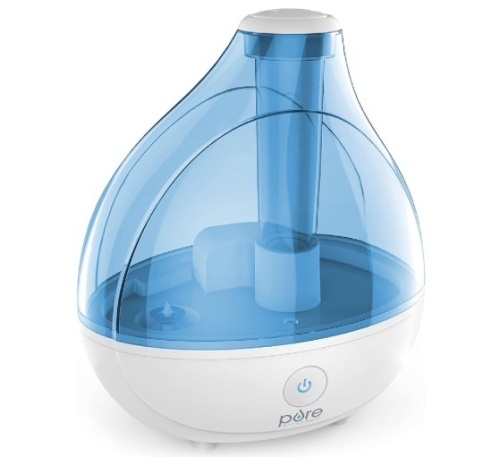 Pure Enrichment MistAire Ultrasonic Cool Mist Humidifier - Quiet Air Humidifier for Bedroom, Nursery, Office, & Indoor Plants - Lasts Up To 25 Hours - Lot 65