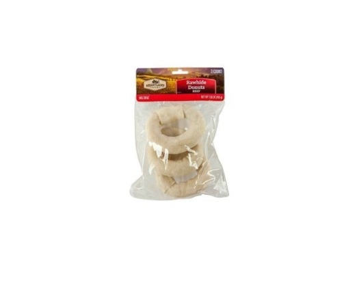 Case of 24 bags (3 in each) Heartland Farms rawhide donuts for dogs - Lot 90