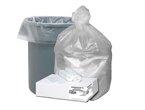 Berry Global Ultra Plus 31-33  Gallon Industrial Trash Bag, 33"x40", High Density, 11 mic, Natural, 100 Bags/Box  - Lot 112