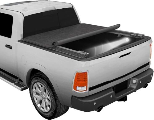  JDMSPEED Soft Roll Up Truck Bed Tonneau Cover for 2009-2023 Dodge Ram 1500 2500 3500 5.7FT  - Lot 142