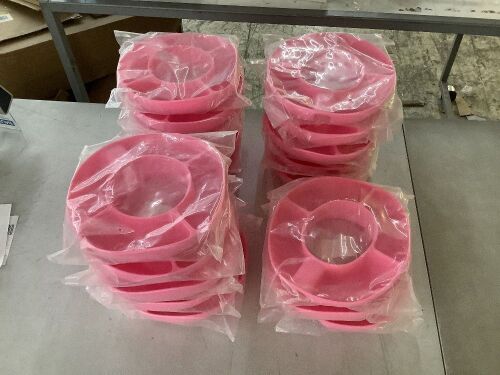 Lot of (18) Silicone Tumbler Snack Bowl for 40oz Cup with Handle  - Lot 148