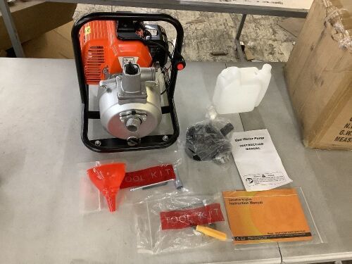 43CC 2-Stroke Gas Powered Water Transfer Pump - Broken Hose Hookup  - Lot 156