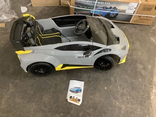 24V Kids Electric Ride On Lamborghini STO Licensed Sports Cars w/Remote Control - No Charger Cord  - Lot 300