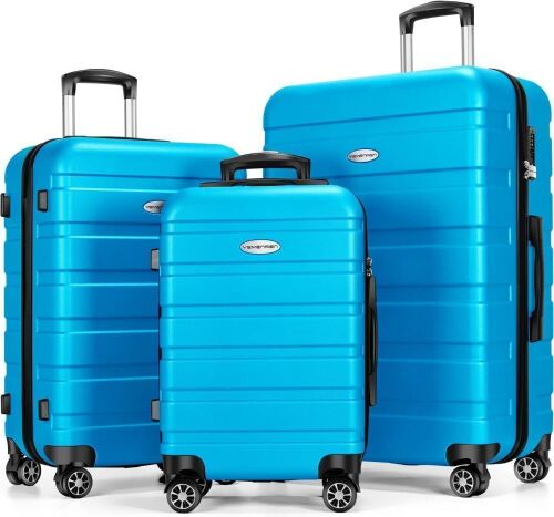 3-Piece Hardside Lightweight Suitcase Set - Lot 301