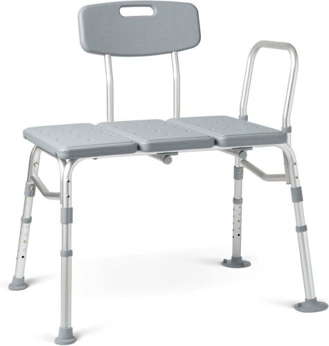 Medline Transfer Bench with Back  - Lot 460