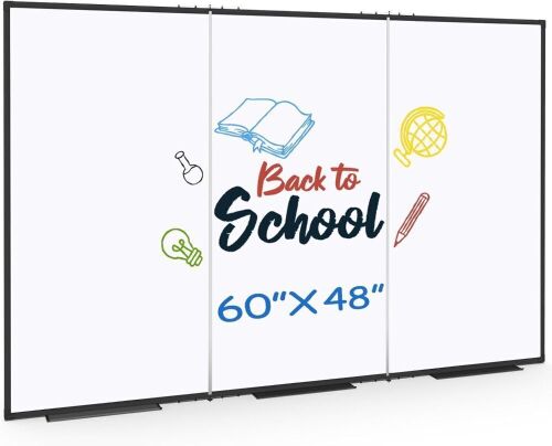 Foldable Magnetic White Board, 60" x 48"  - Lot 470