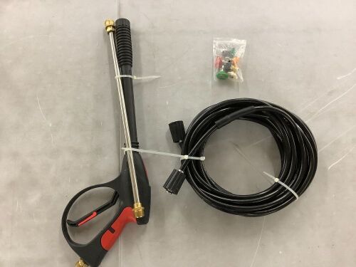 Pressure Washer Gun Replacement Kit with 5 Nozzle Tips - Lot 520
