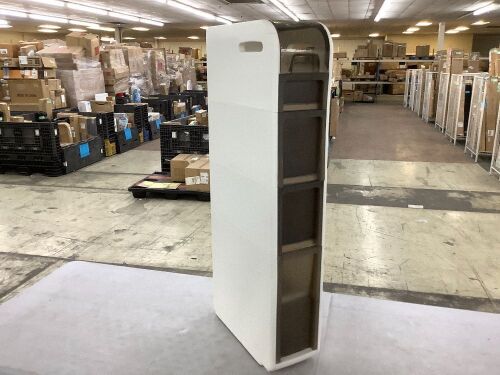 Slim Bathroom Storage Cabinet - Cracked Drawer - Lot 622