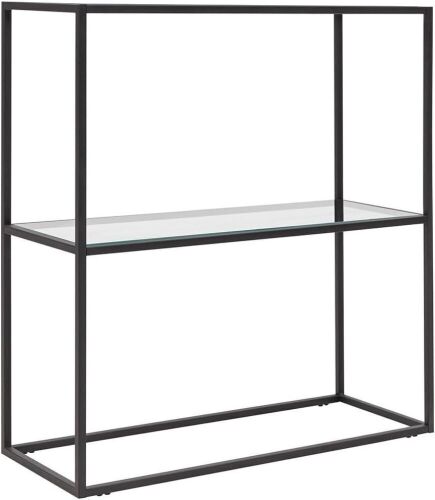  DEKOPRATİK Berra Glass Console Table, 31.5”  - Lot 822