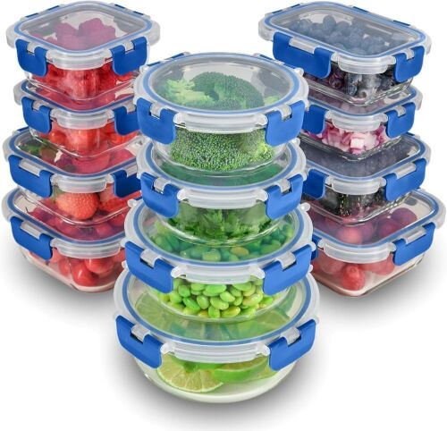 FineDine 24 Piece Glass Storage Containers and Lids - Lot 834