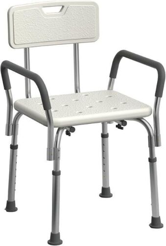 Medline Shower Chair Seat with Padded Armrests and Back  - Lot 319