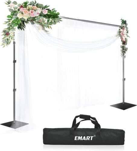 EMART Heavy Duty Backdrop Stand 8.5x10ft - Lot 445