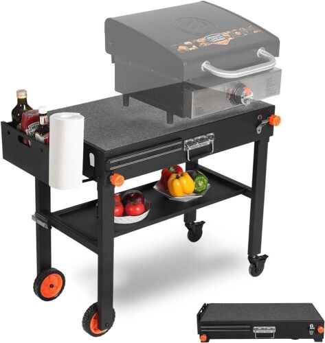 Portable Outdoor Grill Table, Griddle Stand - Lot 93