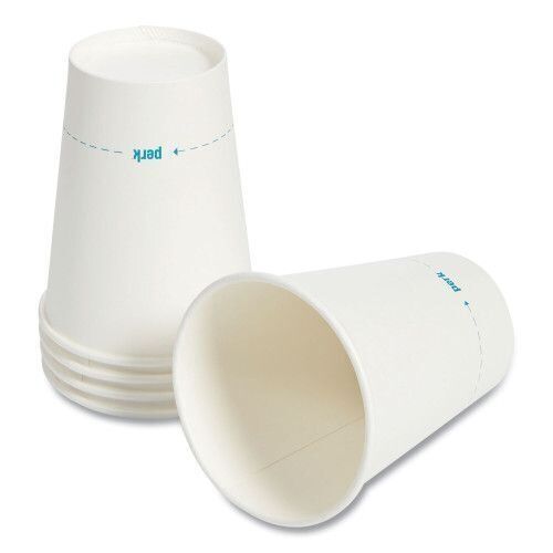 Perk. Paper Hot Cups, 12 oz, 500ct - Lot 451