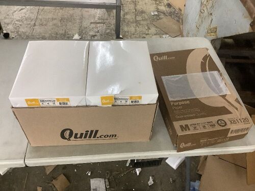 Quill Brand 8.5 x 11 Premium Multi-Purpose Paper, 20 lbs, 97 Brightness, 5000 Sheets - Lot 458
