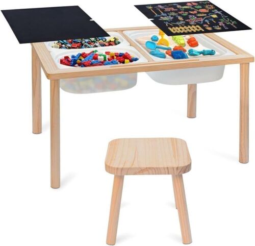 Palmer Sensory Table for Toddler with 3 Bins & Chair  - Lot 554