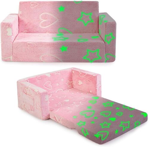 2 in 1 Glow in The Dark Toddler Couch  - Lot 644