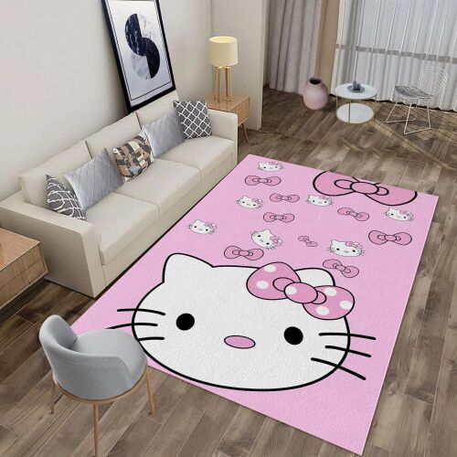 Kawaii Cat Area Rug, 5' x 7'  - Lot 476