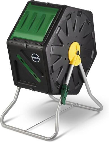  Miracle-Gro 18.5 Gal Compact Single Chamber Tumbling Compost Bin  - Lot 836