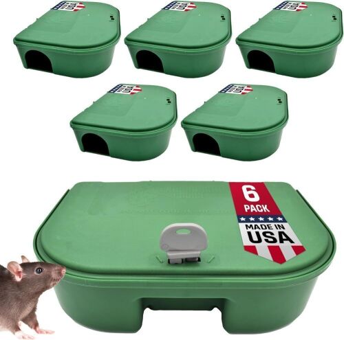 6 Pack Rat Bait Station Boxes - Lot 373