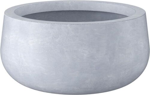  Kante 19.6" Dia Round Concrete Planter with Drainage Hole and Rubber Plug - Lot 475