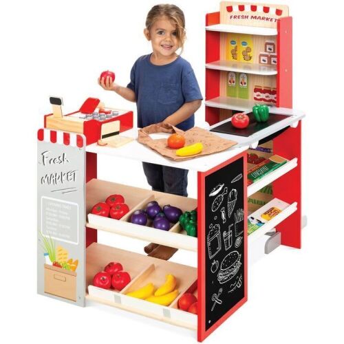 Kids Pretend Play Grocery Store Supermarket Toy Set w/ Accessories - Lot 232