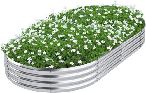 DERYONI Galvanized Raised Garden Bed 8x4x1ft - Lot 227