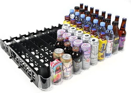 Display Technologies Visi-FAST Spring Fed Organizer for 12/16oz Bottles and Cans - Lot 337