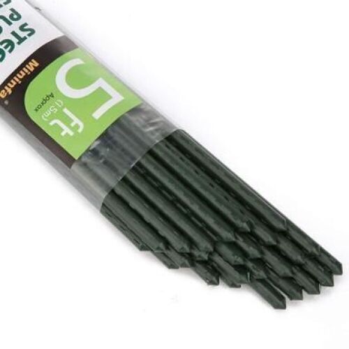 Mininfa Steel Plant Stakes 5 Feet, 25 Pack  - Lot 397