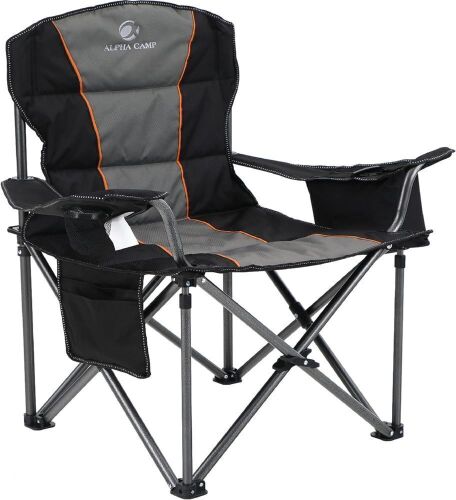 ALPHA CAMP Oversized Camping Folding Chair, 450lb Capacity  - Lot 229