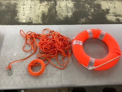 Life Preserver Ring with Rope  - Lot 839