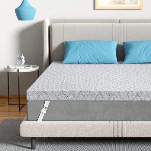 Sleepmax 3 Inch Firm Memory Foam Mattress Topper - Lot 728