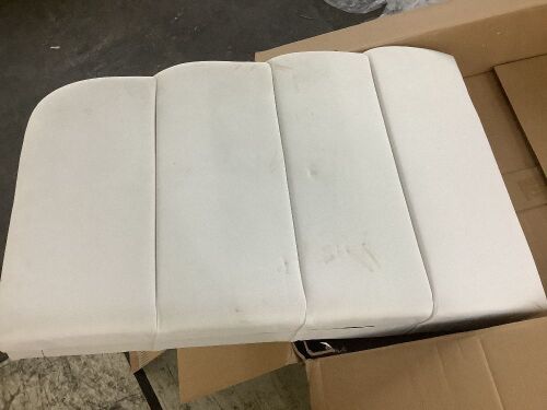 Velvet Soft Cushion with Curved Top Design Headboard, King - Cosmetic Blemishes, Missing Some Hardware - Lot 421