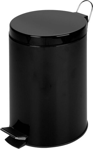  Honey-Can-Do Step Trash Can, 3-Gal, Black  - Lot 696