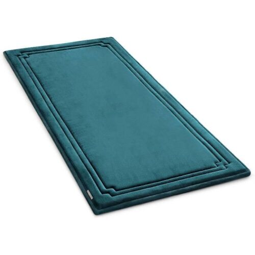 MICRODRY SoftLux Racetrack Twist Memory Foam Bath Mat with Skid Resistant Base, 24" x 58"  - Lot 692
