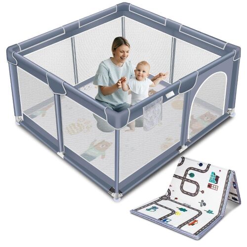 Suposeu Baby Playpen with Mat, 50" x 50"  - Lot 407