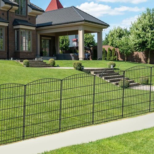 INJOPEXI Decorative Garden Fence 6 Panels w/out Gate, 36' H - Lot 681