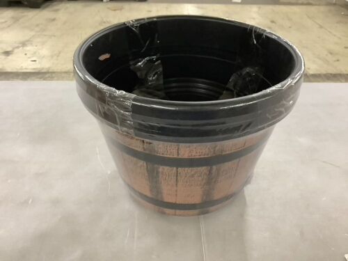 Plastic Whiskey Barrel Planters - Lot 783