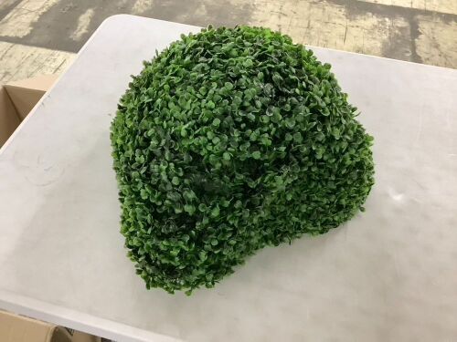 19" Artificial Topiary Balls, 2 Pc - 1 Bent - Lot 811