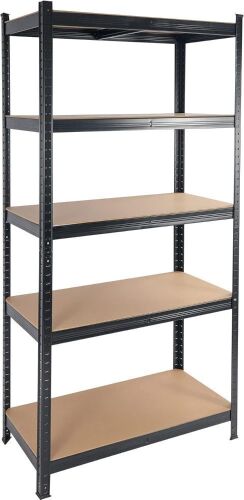  5 Tier Adjustable Storage Shelving Unit, 35.4" W x 17.7" D x 71" H - Lot 500