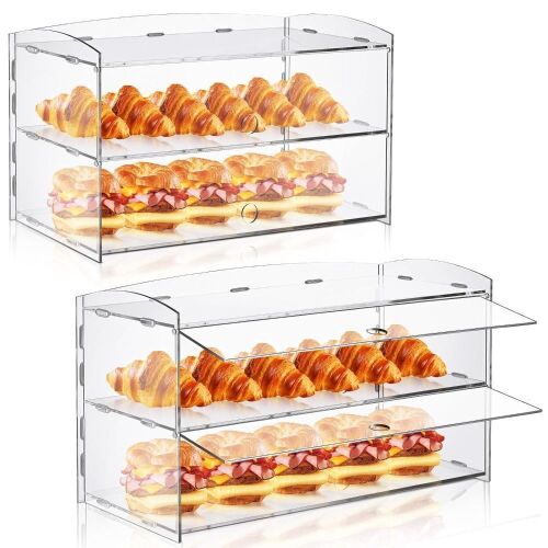 Wenqik 2 Pcs Pastry Display Case - Lot 195